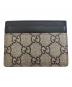 GUCCI (グッチ) カードケース ベージュ×ブラック：14000円