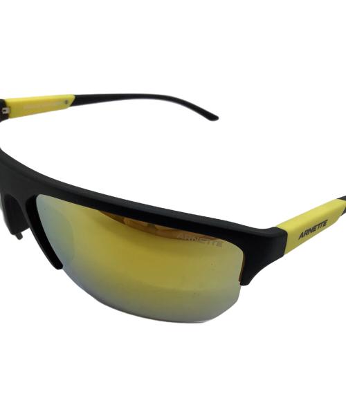 ARNETTE（アーネット）ARNETTE (アーネット) スポーツサングラス ブラック×イエロー サイズ:68□14の古着・服飾アイテム