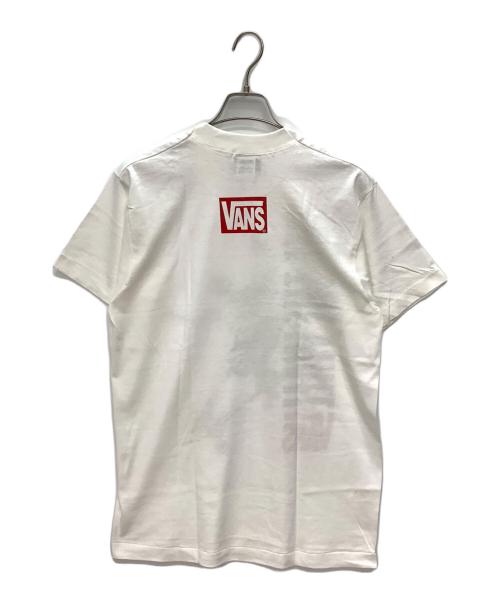 VANS（ヴァンズ）VANS (バンズ) 90s USA製 OLD SKATE プリントTシャツ ホワイト×ブラック サイズ:Mの古着・服飾アイテム