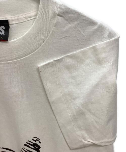VANS（ヴァンズ）VANS (バンズ) 90s USA製 OLD SKATE プリントTシャツ ホワイト×ブラック サイズ:Mの古着・服飾アイテム