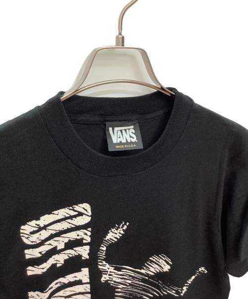 VANS（バンズ）VANS (バンズ) 90s USA製 OLD SKATE プリントTシャツ ブラック サイズ:Mの古着・服飾アイテム