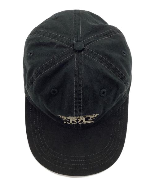 RRL（ダブルアールエル）RRL (ダブルアールエル) ロゴツイルキャップ ブラック サイズ:55-61㎝の古着・服飾アイテム