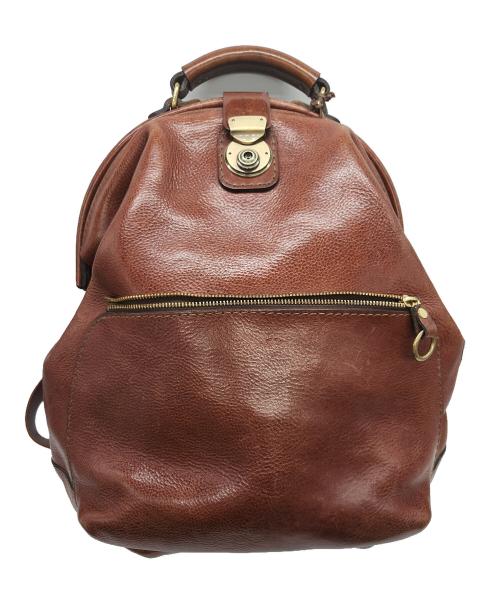 Herz（ヘルツ）Herz (ヘルツ) レザーリュック　わんぱくリュック(R-144) Lサイズ ブラウンの古着・服飾アイテム