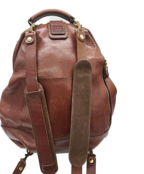 Herz（ヘルツ）Herz (ヘルツ) レザーリュック　わんぱくリュック(R-144) Lサイズ ブラウンの古着・服飾アイテム