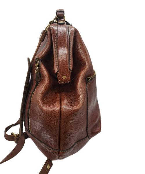 Herz（ヘルツ）Herz (ヘルツ) レザーリュック　わんぱくリュック(R-144) Lサイズ ブラウンの古着・服飾アイテム