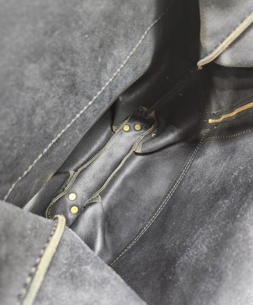 Herz（ヘルツ）Herz (ヘルツ) レザーリュック　わんぱくリュック(R-144) ブラックの古着・服飾アイテム