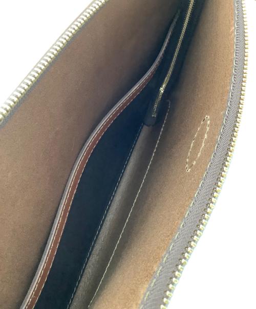 Herz（ヘルツ）Herz (ヘルツ) クラッチバッグ ブラウンの古着・服飾アイテム