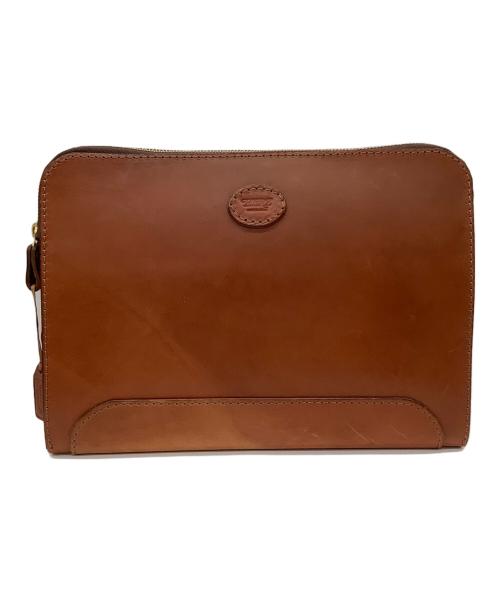 Herz（ヘルツ）Herz (ヘルツ) クラッチバッグ ブラウンの古着・服飾アイテム