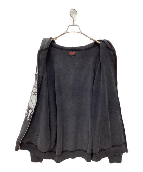 LOVE KILLER（ラブキラー）LOVE KILLER (ラブキラー) ダメージ加工ジップパーカー チャコールグレー サイズ:-の古着・服飾アイテム