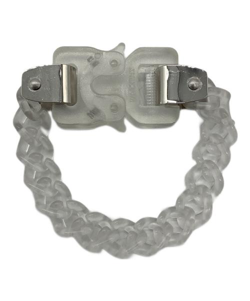 1017 ALYX 9SM（テンセブンティーン アリクス ナインエスエム）1017 ALYX 9SM (アリクス) クリアブレスレット ホワイト×シルバーの古着・服飾アイテム