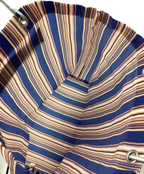 MARNI（マルニ）MARNI (マルニ) マーケットストライプトートバッグ ピンク×ブルーの古着・服飾アイテム