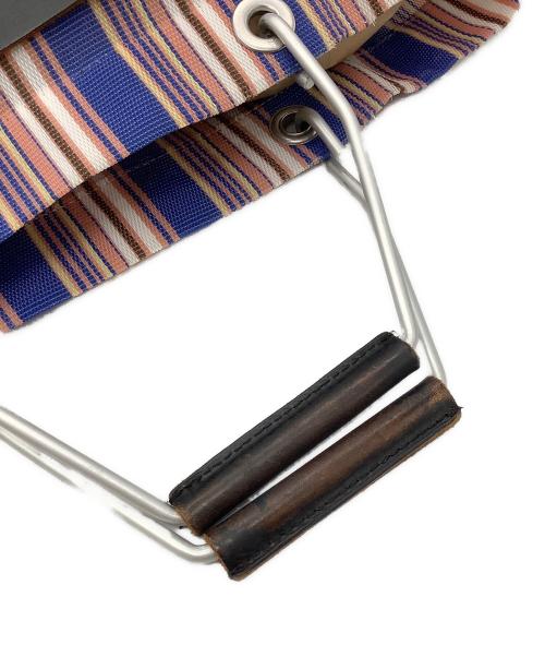 MARNI（マルニ）MARNI (マルニ) マーケットストライプトートバッグ ピンク×ブルーの古着・服飾アイテム