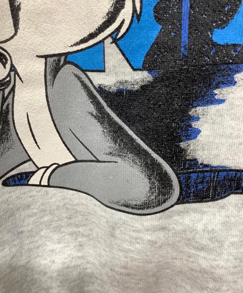 TULTEX（タルテックス）TULTEX (タルテックス) 90s プリントスウェット バックスバニー グレー×ブルー サイズ:Mの古着・服飾アイテム