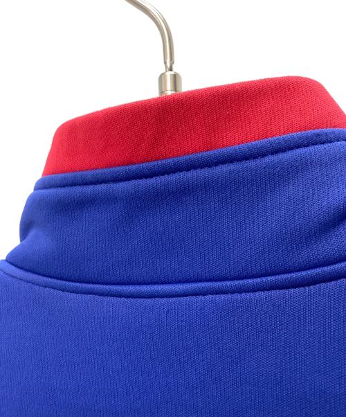 adidas（アディダス）adidas (アディダス) 90s ハーフジップ トラックジャケット ブルー×レッド サイズ:Lの古着・服飾アイテム