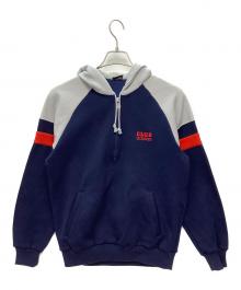 adidas（アディダス）の古着「80s ハーフジップトラックジャケット」｜ネイビー