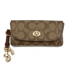 COACH（コーチ）の古着「シグネチャー 眼鏡ケース」｜ブラウン
