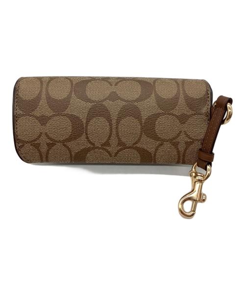 COACH（コーチ）COACH (コーチ) シグネチャー 眼鏡ケース ブラウンの古着・服飾アイテム