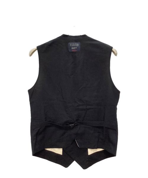 REGULATION Yohji Yamamoto（レギュレーションヨウジヤマモト）REGULATION Yohji Yamamoto (レギュレーションヨウジヤマモト) ダブルジレ ブラック サイズ:SIZE 3の古着・服飾アイテム