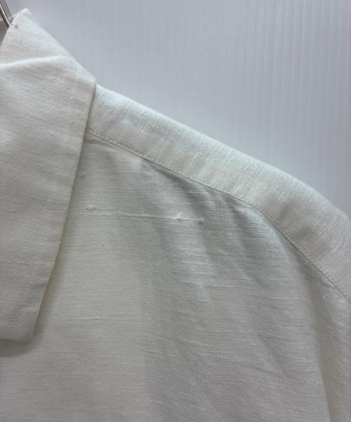 ISSEY MIYAKE（イッセイミヤケ）ISSEY MIYAKE (イッセイミヤケ) 黒タグ カスリ コットン 長袖シャツ ホワイト サイズ:SIZE 1の古着・服飾アイテム