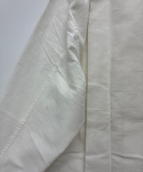 ISSEY MIYAKE（イッセイミヤケ）ISSEY MIYAKE (イッセイミヤケ) 黒タグ カスリ コットン 長袖シャツ ホワイト サイズ:SIZE 1の古着・服飾アイテム