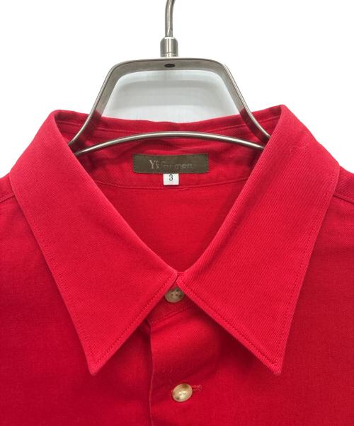 Y's for men（ワイズフォーメン）Y'S for men (ワイズフォーメン) 90s コットン 半袖シャツ レッド サイズ:SIZE 3の古着・服飾アイテム