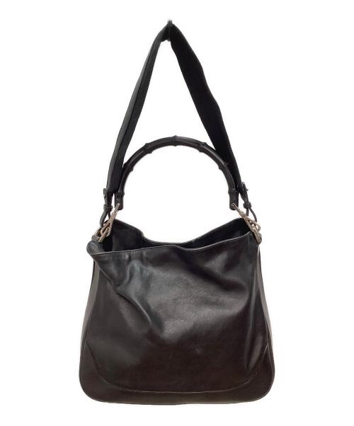 GUCCI（グッチ）GUCCI (グッチ) 2WAYバッグ ブラックの古着・服飾アイテム