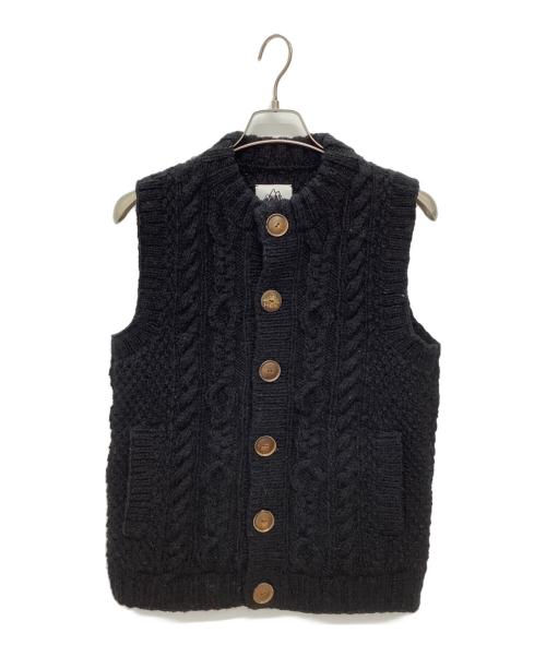 CAMBIO（カンビオ）CAMBIO (カンビオ) ニットベスト ブラック サイズ:Mの古着・服飾アイテム