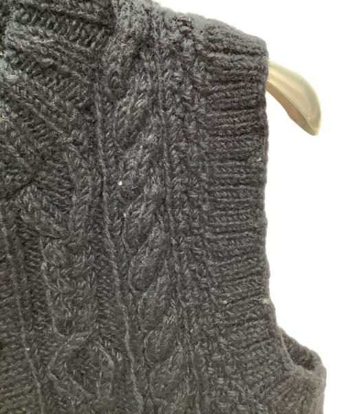 CAMBIO（カンビオ）CAMBIO (カンビオ) ニットベスト ブラック サイズ:Mの古着・服飾アイテム