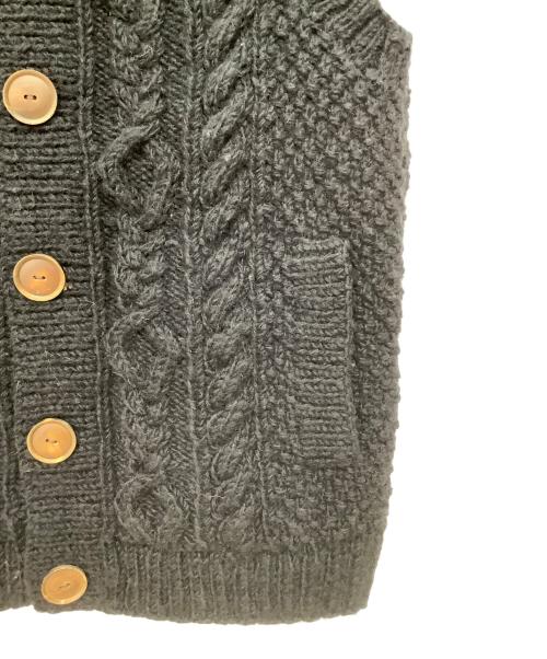 CAMBIO（カンビオ）CAMBIO (カンビオ) ニットベスト ブラック サイズ:Mの古着・服飾アイテム