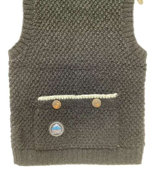 CAMBIO（カンビオ）CAMBIO (カンビオ) ニットベスト ブラック サイズ:Mの古着・服飾アイテム