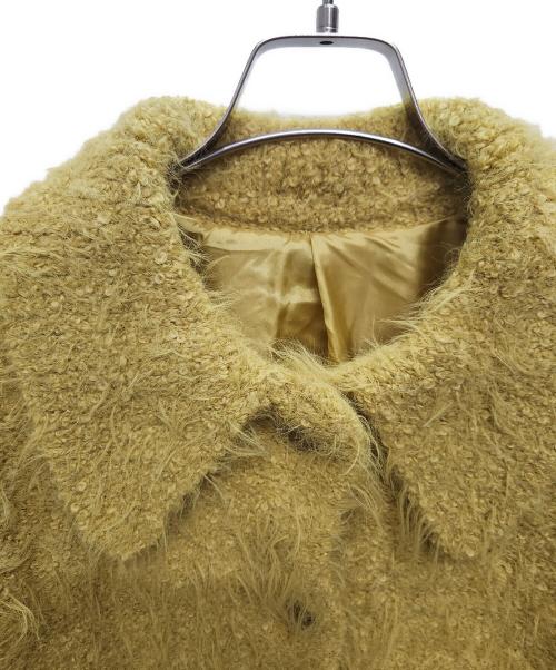 BEAUTY&YOUTH UNITED ARROWS（ビューティーアンドユースユナイテッドアローズ）BEAUTY&YOUTH UNITED ARROWS (ビューティーアンドユースユナイテッドアローズ) フェザーニット ライナーカーディガン イエロー サイズ:Freeの古着・服飾アイテム