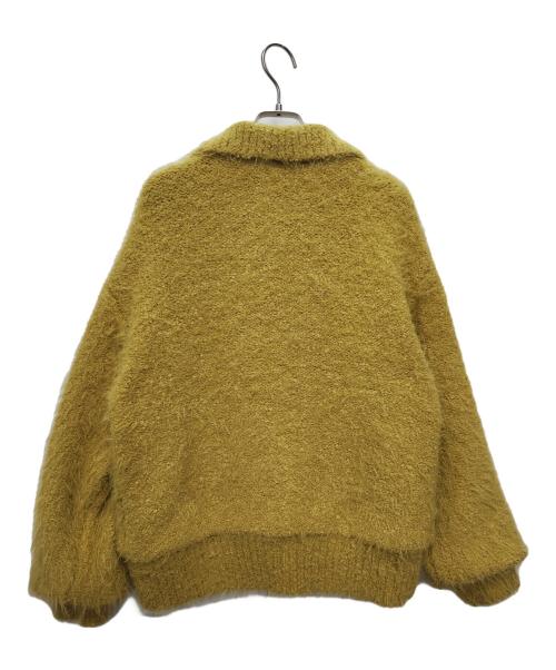 BEAUTY&YOUTH UNITED ARROWS（ビューティーアンドユースユナイテッドアローズ）BEAUTY&YOUTH UNITED ARROWS (ビューティーアンドユースユナイテッドアローズ) フェザーニット ライナーカーディガン イエロー サイズ:Freeの古着・服飾アイテム