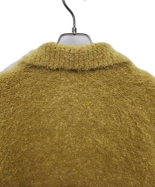 BEAUTY&YOUTH UNITED ARROWS（ビューティーアンドユースユナイテッドアローズ）BEAUTY&YOUTH UNITED ARROWS (ビューティーアンドユースユナイテッドアローズ) フェザーニット ライナーカーディガン イエロー サイズ:Freeの古着・服飾アイテム