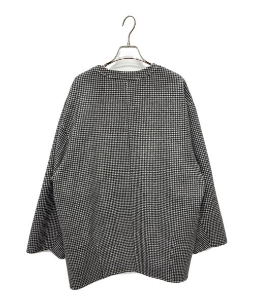 SLOBE IENA（スローブ イエナ）SLOBE IENA (スローブ イエナ) HAMILTON ダブルフェイスウールショートコート ブラック×ホワイト サイズ:FREEの古着・服飾アイテム