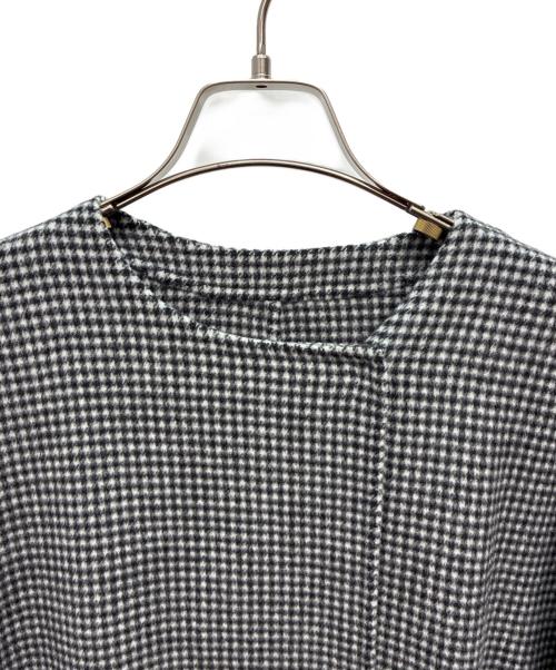 SLOBE IENA（スローブ イエナ）SLOBE IENA (スローブ イエナ) HAMILTON ダブルフェイスウールショートコート ブラック×ホワイト サイズ:FREEの古着・服飾アイテム