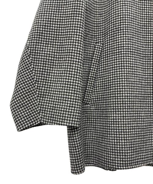 SLOBE IENA（スローブ イエナ）SLOBE IENA (スローブ イエナ) HAMILTON ダブルフェイスウールショートコート ブラック×ホワイト サイズ:FREEの古着・服飾アイテム