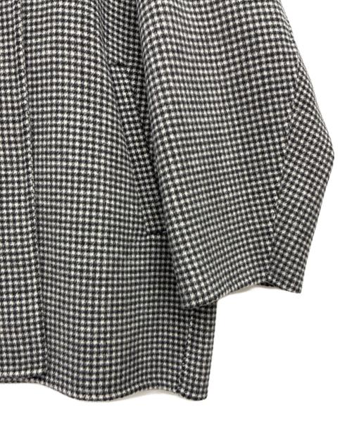 SLOBE IENA（スローブ イエナ）SLOBE IENA (スローブ イエナ) HAMILTON ダブルフェイスウールショートコート ブラック×ホワイト サイズ:FREEの古着・服飾アイテム