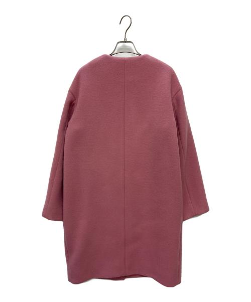 IENA（イエナ）IENA (イエナ) 22AW ラムウールノーカラーコート ピンク サイズ:38の古着・服飾アイテム