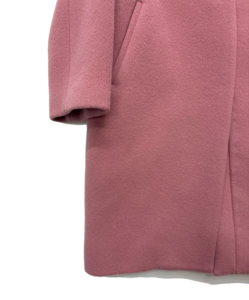 IENA（イエナ）IENA (イエナ) 22AW ラムウールノーカラーコート ピンク サイズ:38の古着・服飾アイテム