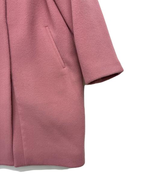 IENA（イエナ）IENA (イエナ) 22AW ラムウールノーカラーコート ピンク サイズ:38の古着・服飾アイテム