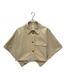 Dignite collier（ディニテ コリエ）の古着「ショートケープトレンチ」｜ベージュ