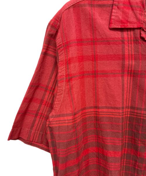 POLO RALPH LAUREN（ポロ・ラルフローレン）POLO RALPH LAUREN (ポロ・ラルフローレン) 90s CALDWELL コットン オープンカラー 半袖シャツ レッド サイズ:Mの古着・服飾アイテム