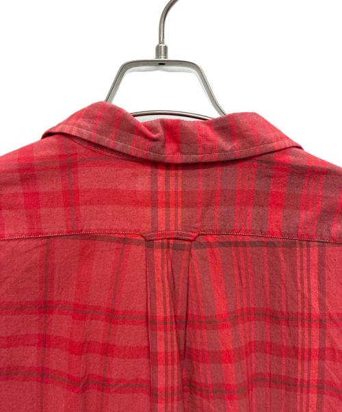 POLO RALPH LAUREN（ポロ・ラルフローレン）POLO RALPH LAUREN (ポロ・ラルフローレン) 90s CALDWELL コットン オープンカラー 半袖シャツ レッド サイズ:Mの古着・服飾アイテム