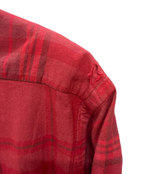 POLO RALPH LAUREN（ポロ・ラルフローレン）POLO RALPH LAUREN (ポロ・ラルフローレン) 90s CALDWELL コットン オープンカラー 半袖シャツ レッド サイズ:Mの古着・服飾アイテム