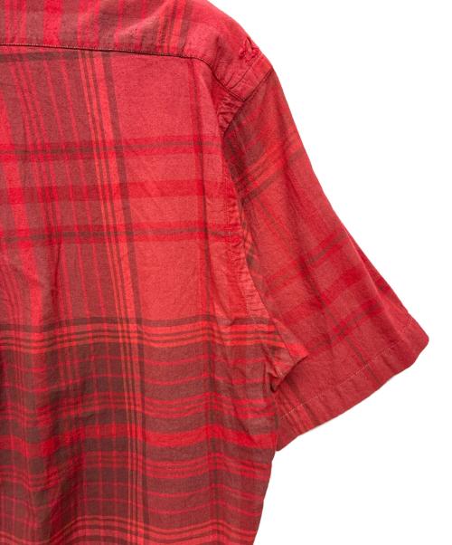 POLO RALPH LAUREN（ポロ・ラルフローレン）POLO RALPH LAUREN (ポロ・ラルフローレン) 90s CALDWELL コットン オープンカラー 半袖シャツ レッド サイズ:Mの古着・服飾アイテム