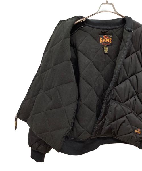 GAME spotswear（ゲームスポーツウェア）GAME spotswear (ゲームスポーツウェア) 中綿 キルティングジャケット ブラック サイズ:XLの古着・服飾アイテム