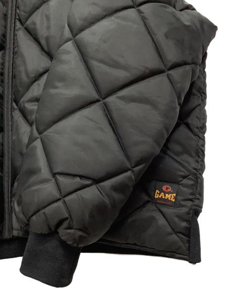 GAME spotswear（ゲームスポーツウェア）GAME spotswear (ゲームスポーツウェア) 中綿 キルティングジャケット ブラック サイズ:XLの古着・服飾アイテム