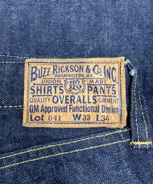 BUZZ RICKSON'S（バズリクソンズ）Buzz Rickson's (バズリクソンズ) WORLD WAR II WAIST OVERALLS 大戦モデル デニムパンツ インディゴ サイズ:W33 L34の古着・服飾アイテム