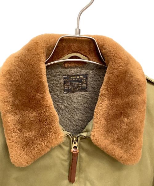BUZZ RICKSON'S（バズリクソンズ）Buzz Rickson's (バズリクソンズ) B-10 フライトジャケット オリーブ×ブラウン サイズ:38の古着・服飾アイテム