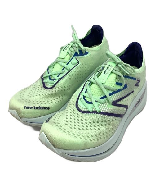 NEW BALANCE（ニューバランス）NEW BALANCE (ニューバランス) FuelCell SuperComp Trainer ランニングシューズ グリーン サイズ:28cmの古着・服飾アイテム